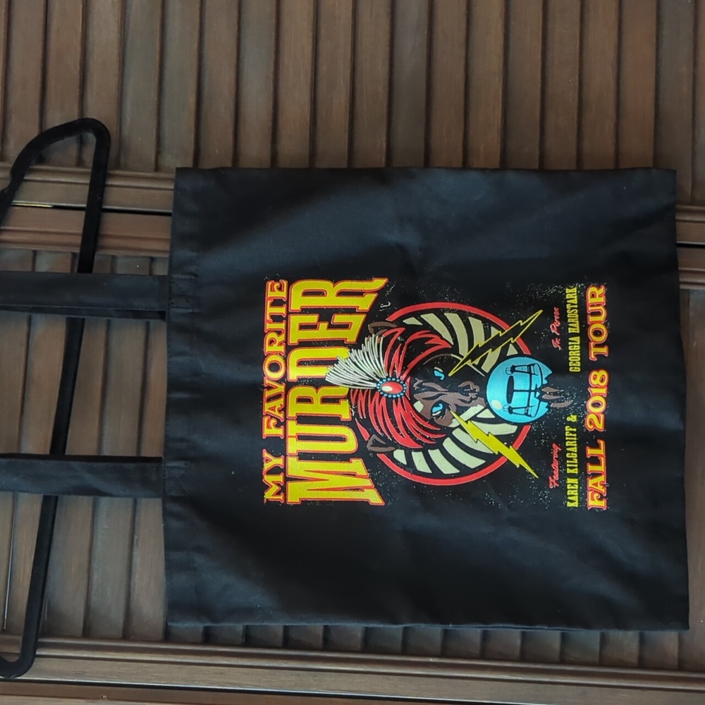 UNUSED My Favorite Murder 2018 tour tote bag